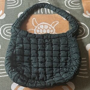 Urban Expressions Quilted Dark Green Shoulder Bag